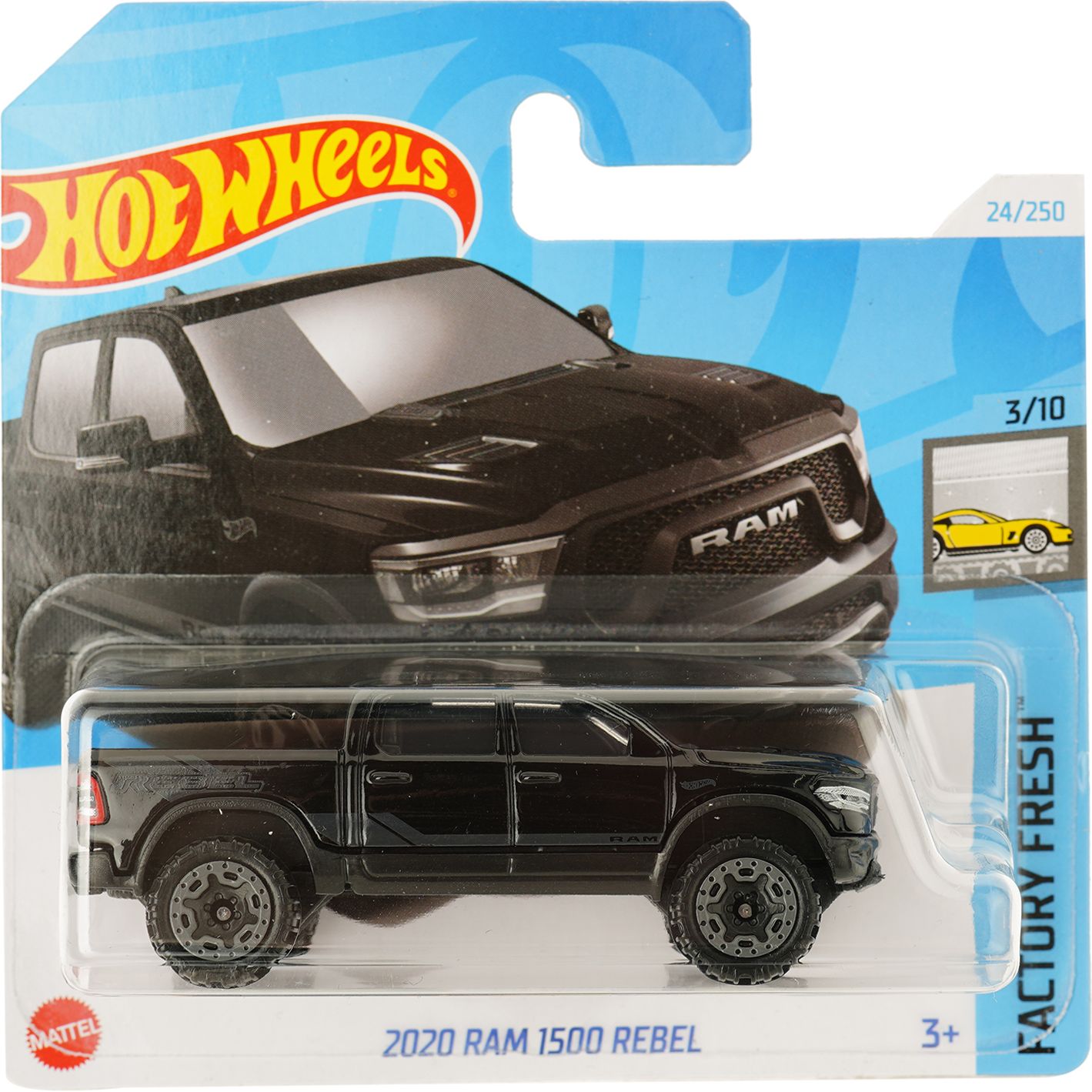 Базовая машинка Hot Wheels Factory Fresh 2020 Ram 1500 Rebel черная (5785) - фото 1