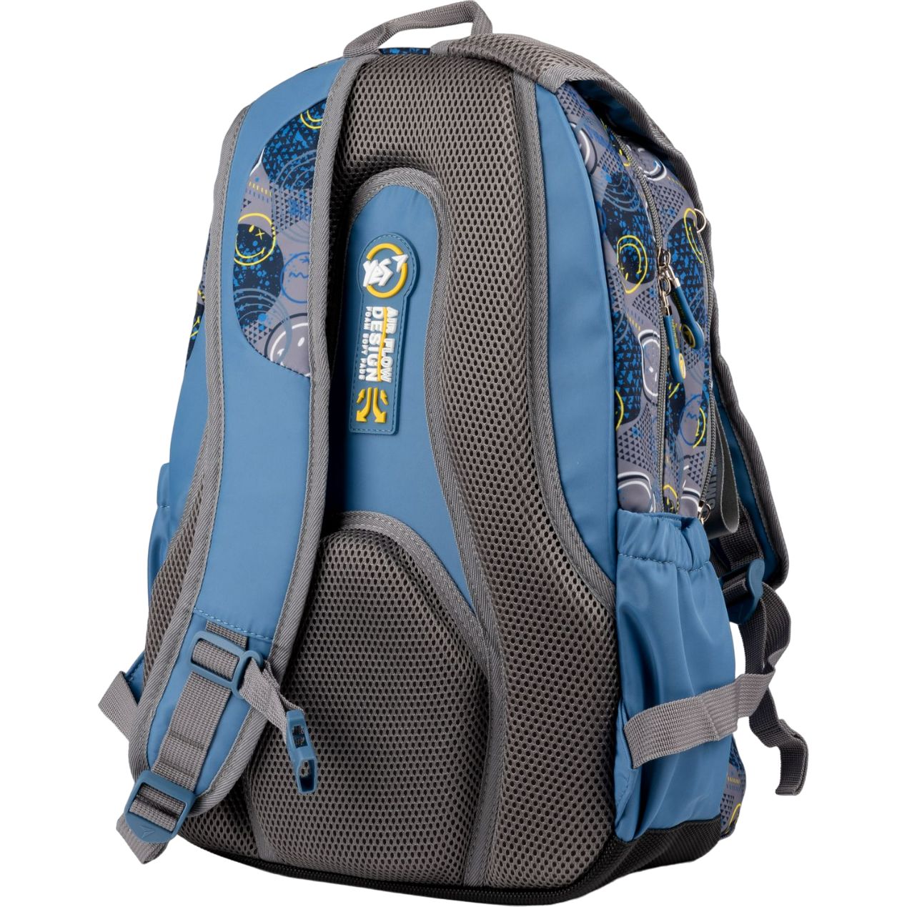 Рюкзак Yes TS-43 Smiley World, серый с голубым (559540) - фото 4