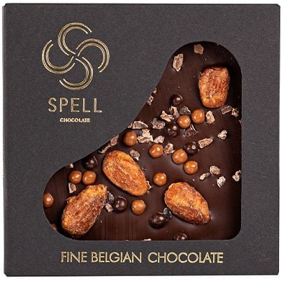 Шоколад Spell із шоколадною карамеллю, темний, 100 г (811246) - фото 1
