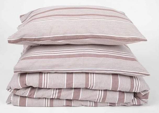 Комплект постельного белья Irya Flint, евростандарт, светло-розовый (svt-2000022265942) - фото 3