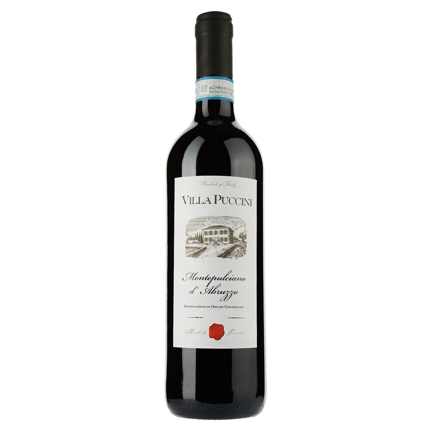 Вино Villa Puccini Montepulciano d’Abruzzo DOC, червоне, сухе, 0,75 л - фото 1