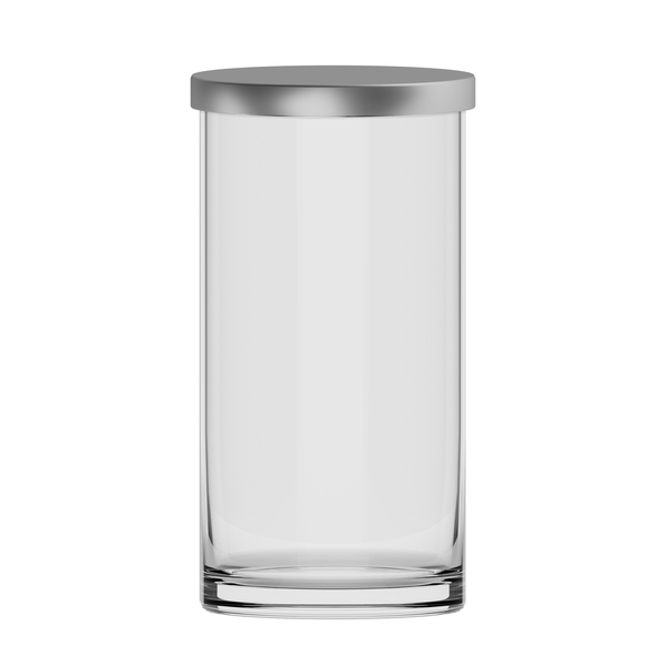 Ваза Trend glass Inga, з кришкою, 20 см (35583) - фото 1