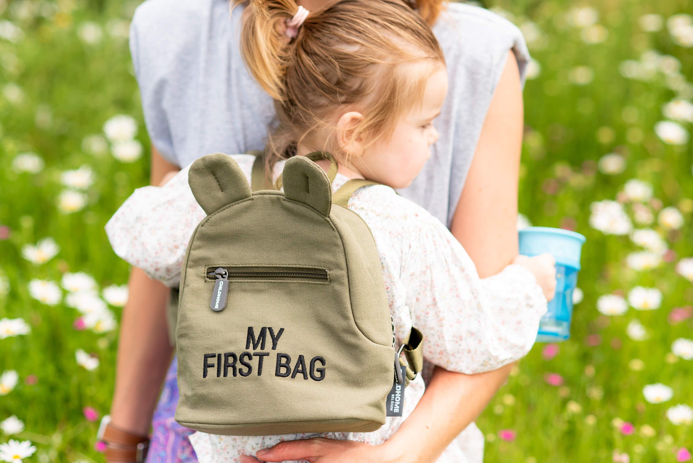 Детский рюкзак Childhome My first bag, хаки (CWKIDBKA) - фото 7