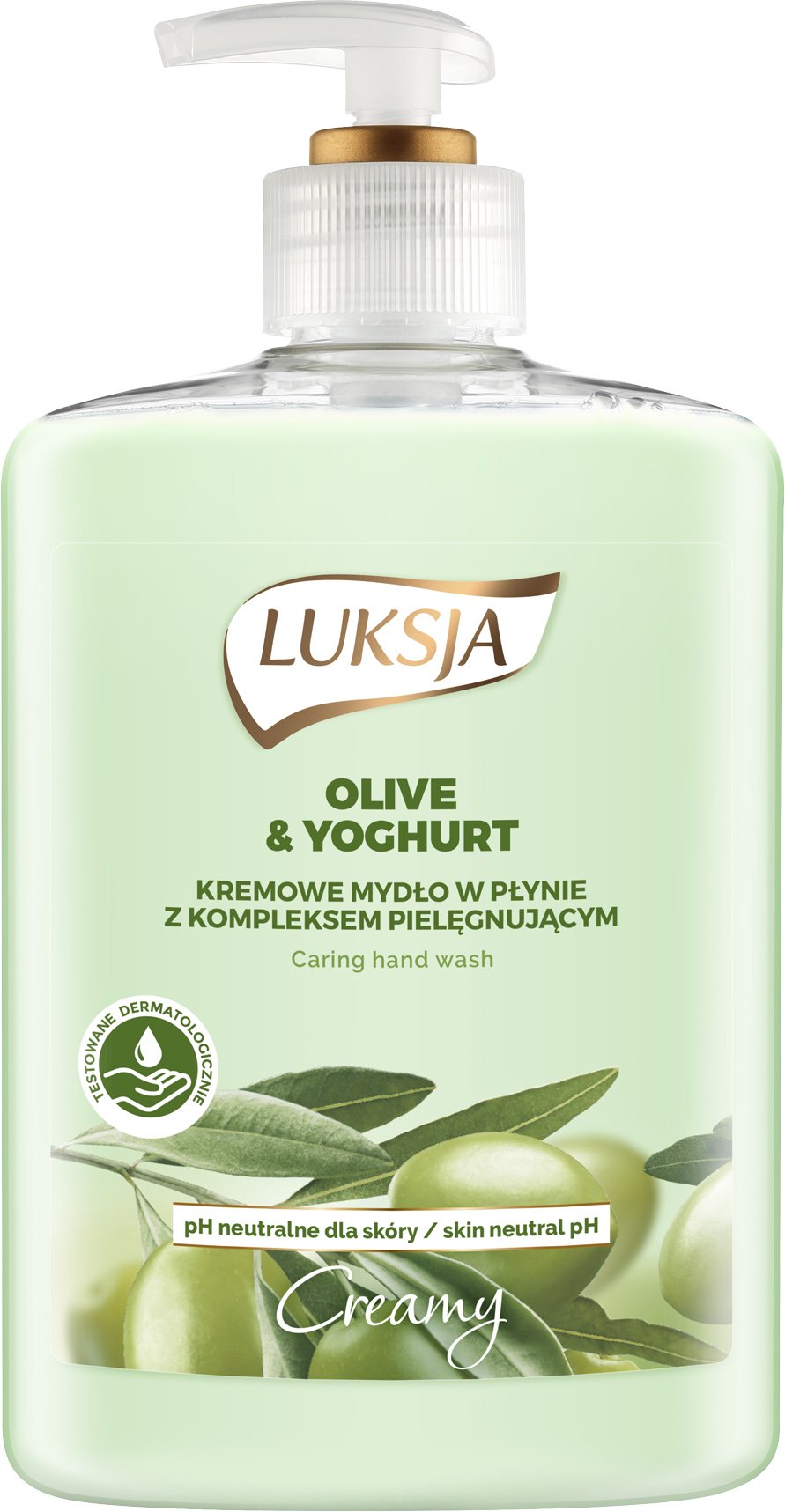 Жидкое крем-мыло Luksja Olive & Yoghurt Hand Wash, с дозатором, 500 мл - фото 1