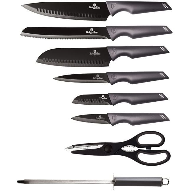 Набір ножів Berlinger Haus Metallic Line Carbon Pro Edition, сірий (BH 2586) - фото 2