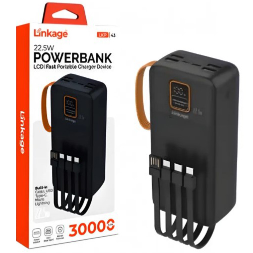 Повербанк Powerbank Linkage LKP43 30000mAh Black - фото 2