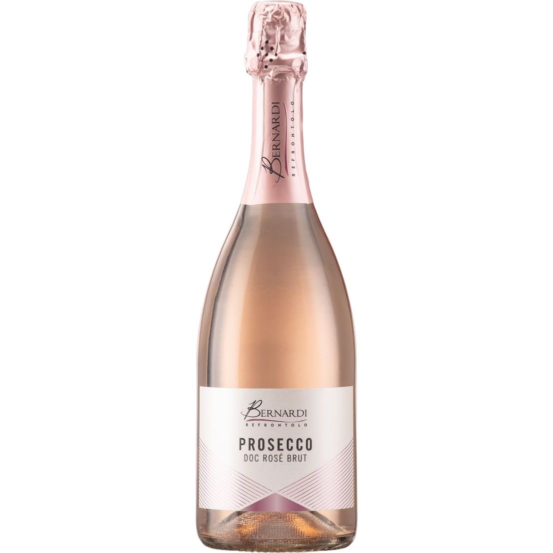 Игристое вино Bernardi Prosecco DOC Millesimato Brut Rose, розовое, брют, 0.75 л - фото 1