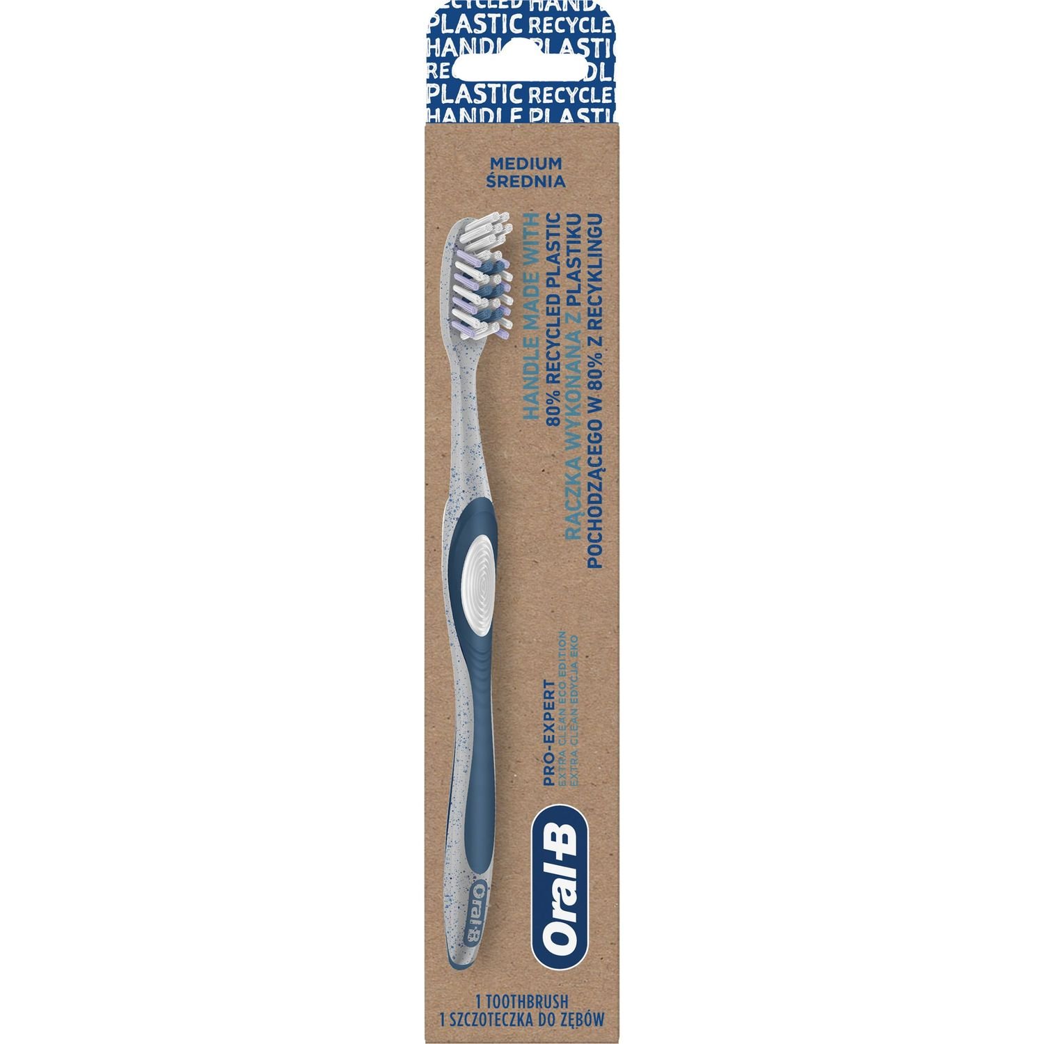 Зубна щітка Oral-B Pro-Expert Extra Clean, середня, 1 шт., синя - фото 1