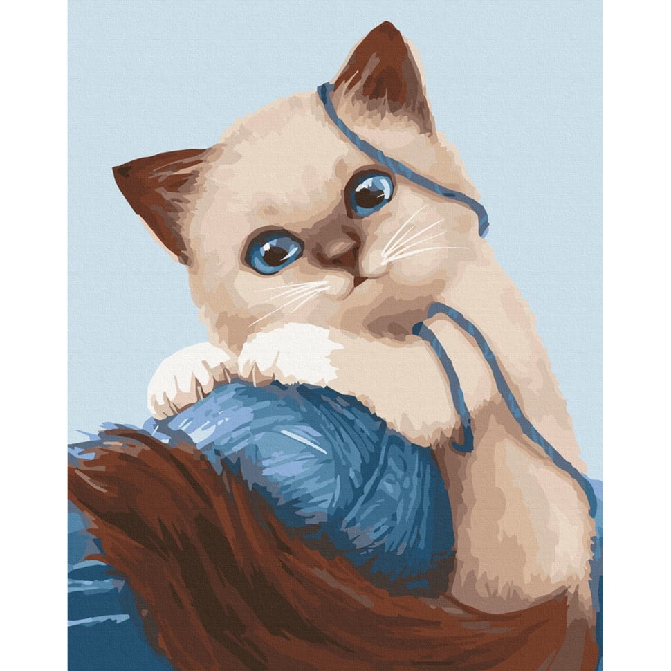 Картина по номерам ArtCraft Игривый котенок 30x40 см (11673-AC) - фото 1