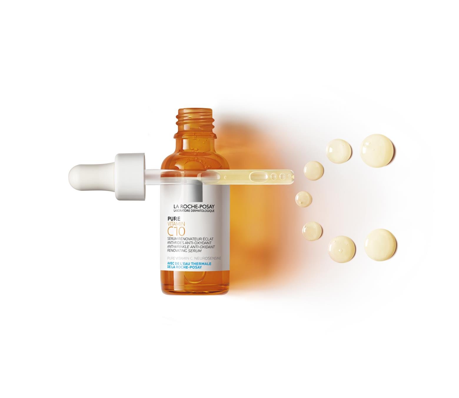 Сироватка-антиоксидант із вітаміном С проти зморшок La Roche-Posay Pure Vitamin C10, для оновлення шкіри обличчя, 30 мл - фото 4
