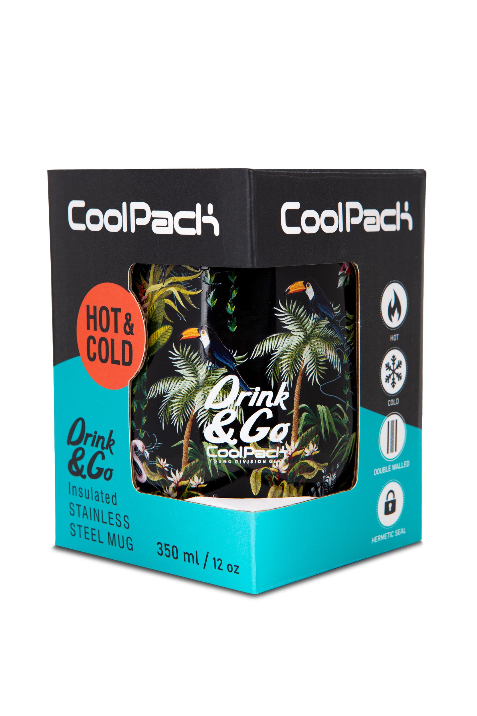 Термокружка CoolPack Drink & Go Malindi металлическая 350 мл (Z22741) - фото 2