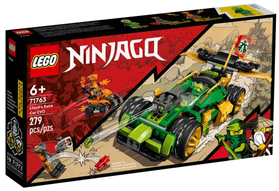 Конструктор LEGO Ninjago Гоночный автомобиль ЭВО Ллойда, 279 деталей (71763) - фото 1