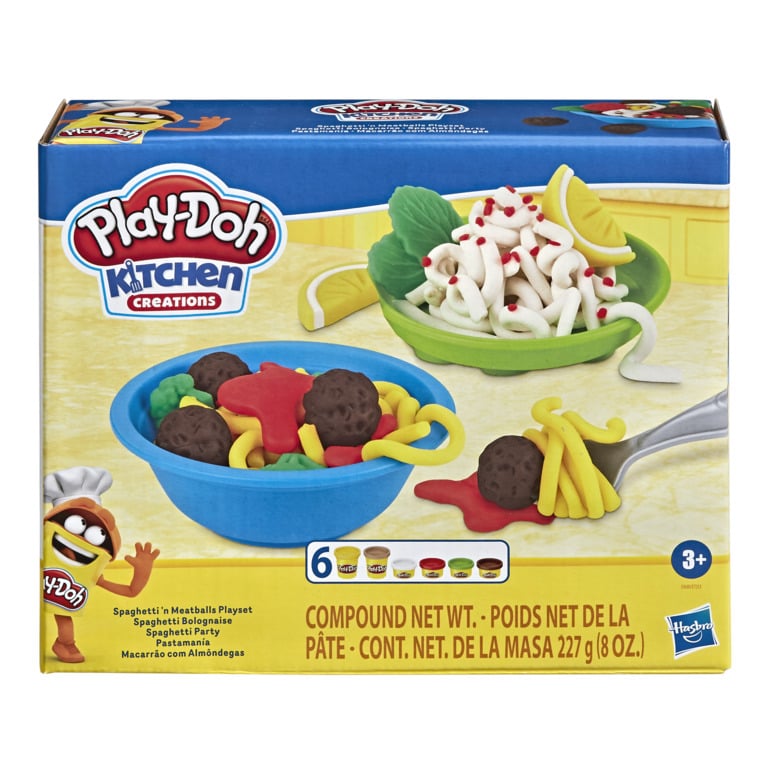 Ігровий набір для ліплення Hasbro Play-Doh Кухонне приладдя Spaghetti’n Meatballs Playset (E8680) - фото 1