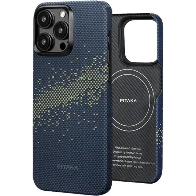 Чохол-накладка Pitaka MagEZ Case 4 StarPeak Milky Way Galaxy для iPhone 15 Pro Max - фото 1