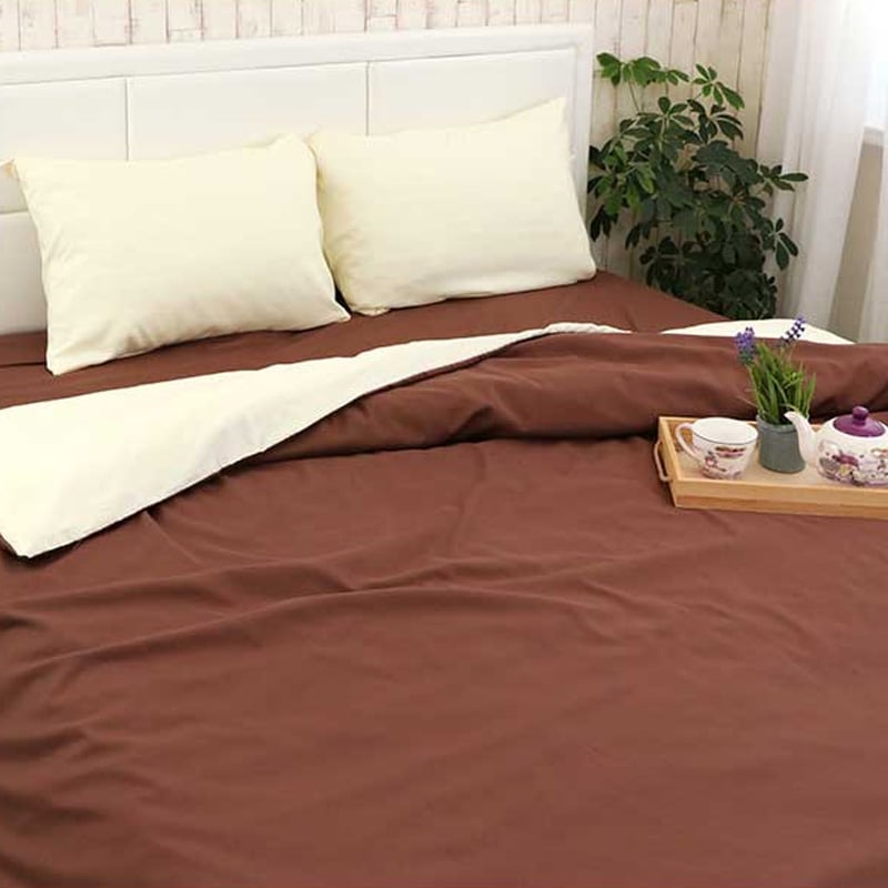 Комплект постельного белья Руно Latte, семейный, микрофайбер, коричневый (6.52Latte) - фото 3