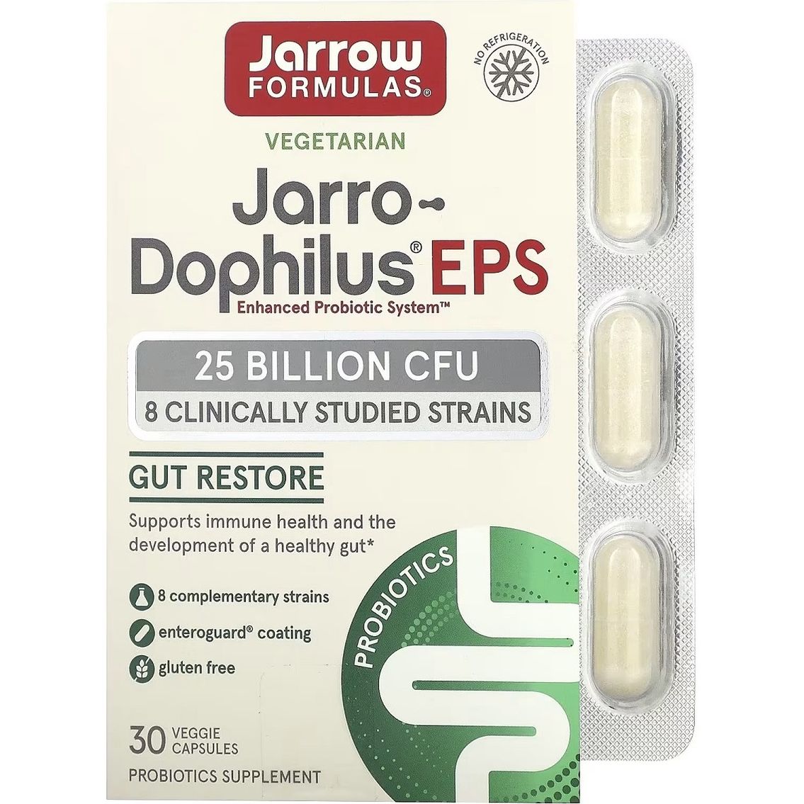 Пробіотики Jarrow Formulas Jarro-Dophilus EPS 25 млрд 30 капсул - фото 1