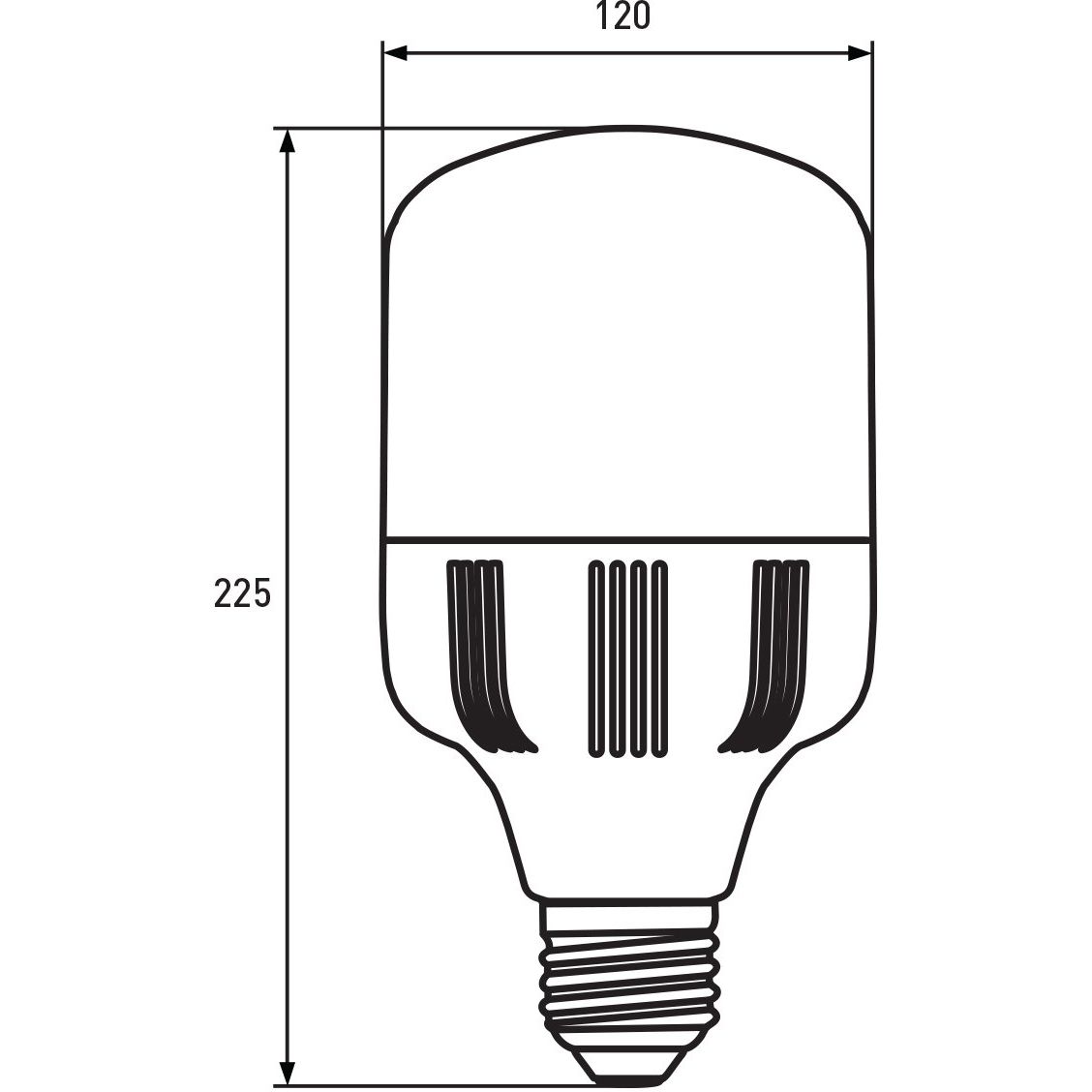 Светодиодная лампа Eurolamp LED Сверхмощная 50W, E40, 6500K (LED-HP-50406) - фото 3