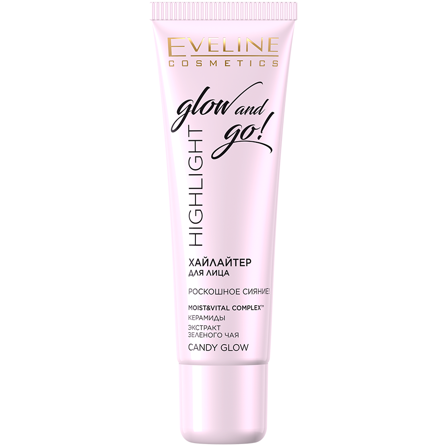 Хайлайтер для обличчя Eveline Highlight Glow and Go, відтінок Candy Glow, 20 мл (A20ROZCAND) - фото 1