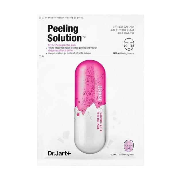 Маска-пілінг для обличчя тканинна 2-ступінчаста Dr.Jart+ Dermask Ultra Jet Peeling Solutio, 28 г - фото 1