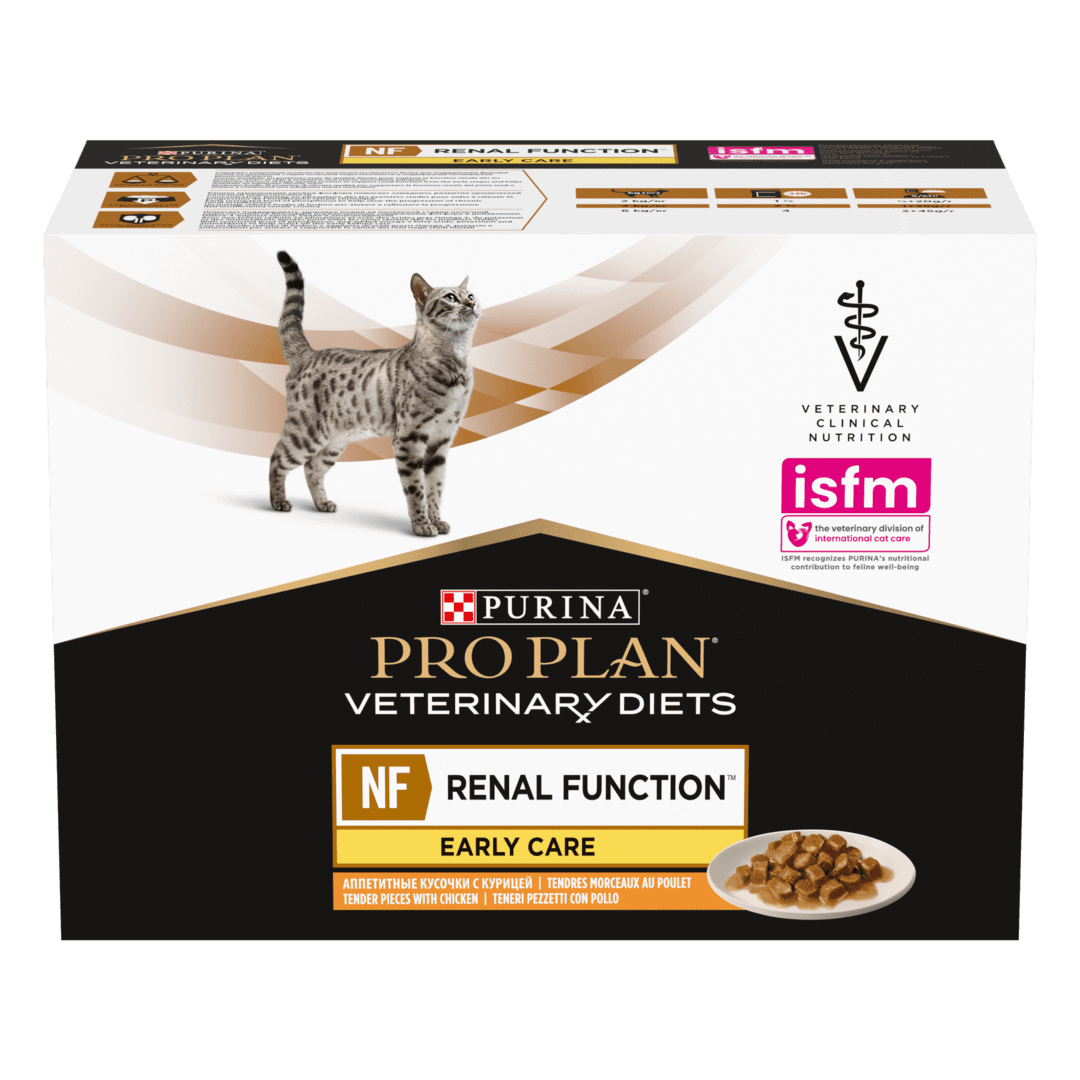 Набор паучей Purina Pro Plan Veterinary Diets NF Renal Function Early Care при патологии почек с курицей 10 шт. х 85 г - фото 2