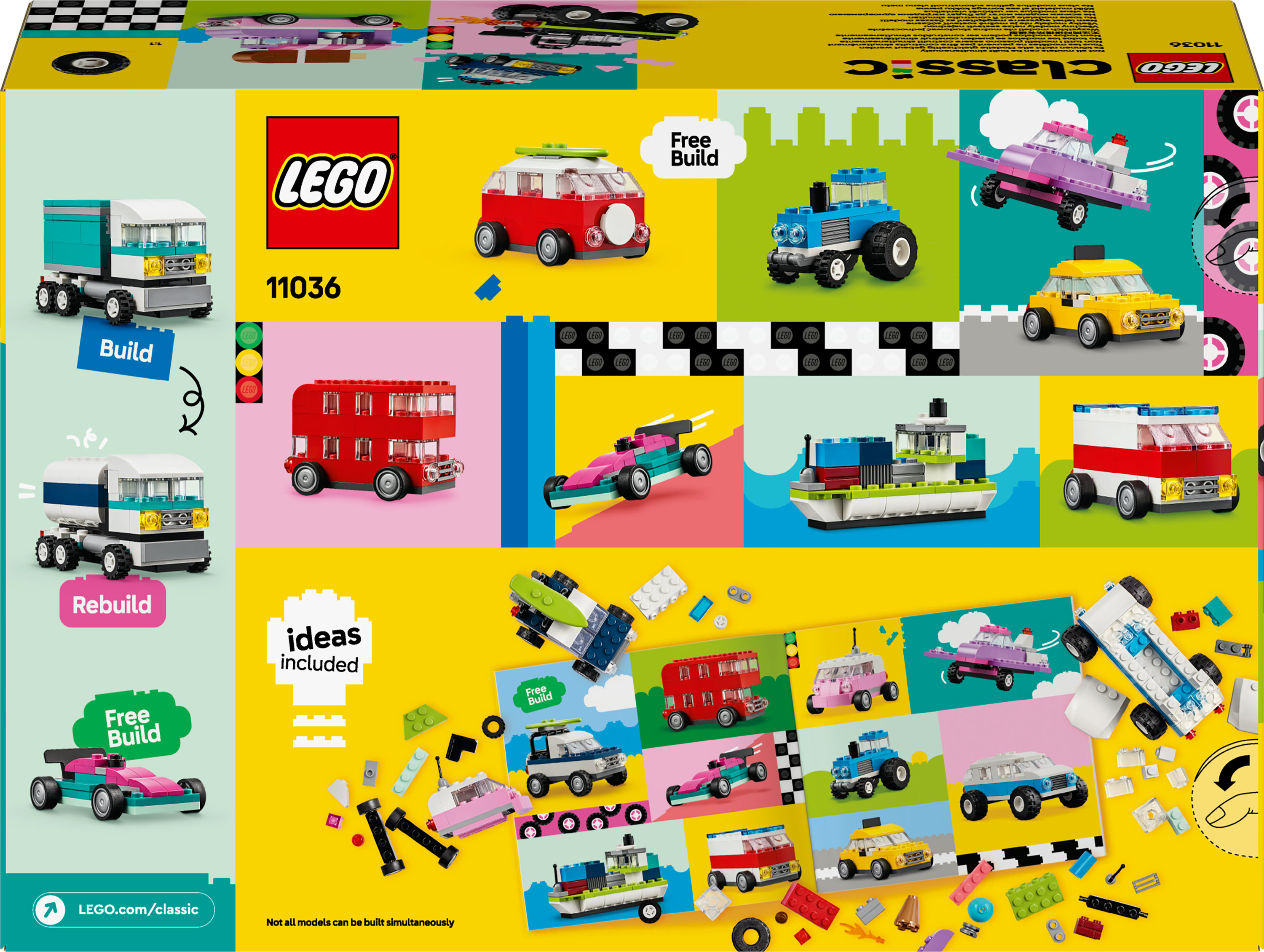 Конструктор LEGO Classic Творческие транспортные средства 900 деталей (11036) - фото 9