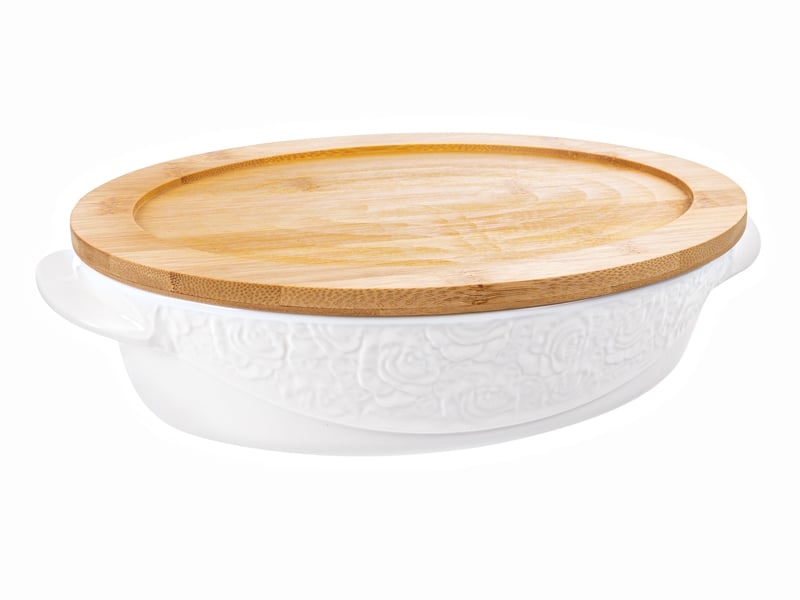 Блюдо Lefard для запікання з бамбуковою кришкою, 29,5х20х7,5 см (944-063) - фото 3
