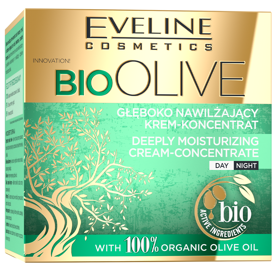 Глибоко зволожуючий крем-концентрат Eveline Bio Olive, 50 мл - фото 3