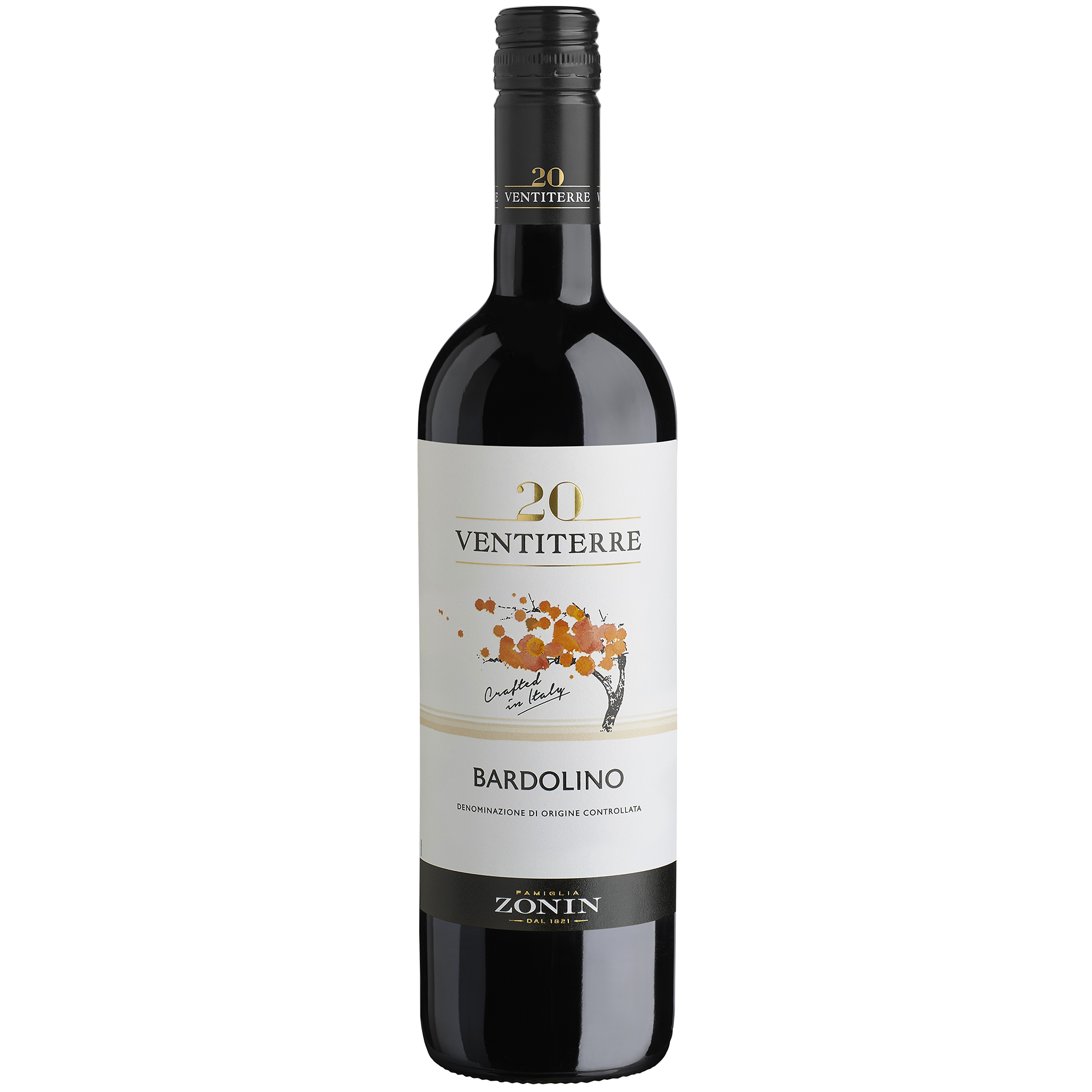Вино Zonin Bardolino DOC, червоне, сухе, 12%, 0,75 л - фото 1