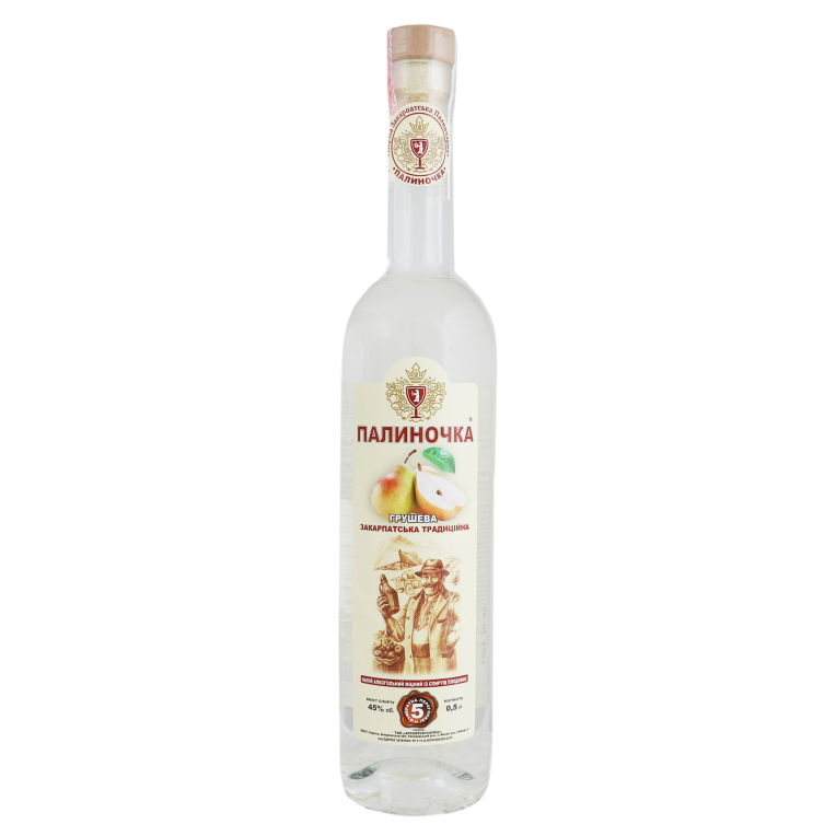 Напій алкогольний Палиночка Лавка традицій грушева, 45%, 0,5 л (802643) - фото 1