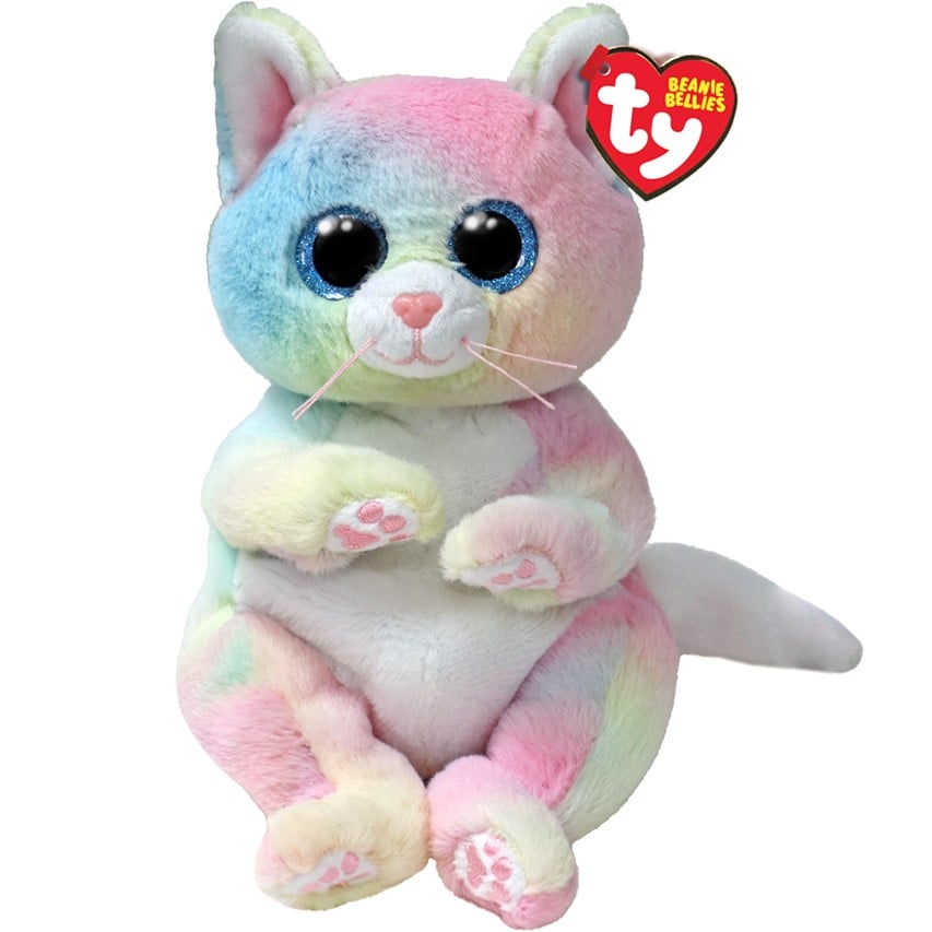 М'яка іграшка TY Beanie Bellies Райдужний кіт Cat 25 см (41291) - фото 1