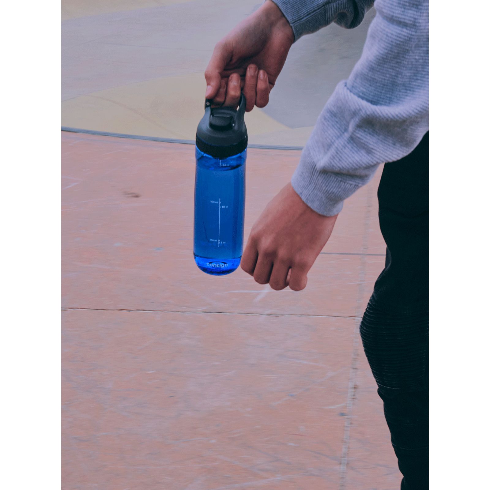Пляшка для води Contigo Cortland Monaco/Gray спортивна синя 0.72 л (2191386) - фото 9