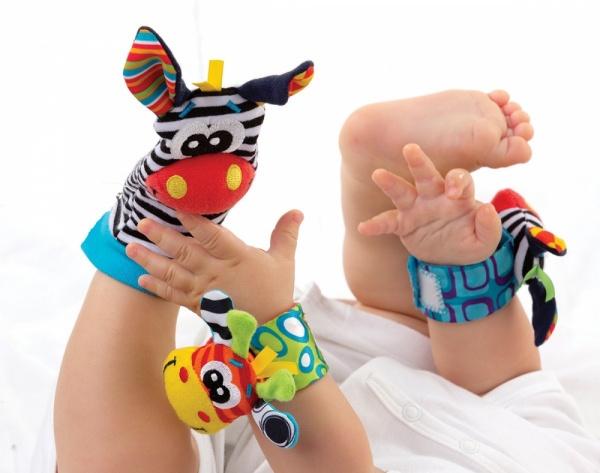 Развивающие носочки и браслеты-погремушки PlayGro Джунгли (8778) - фото 3