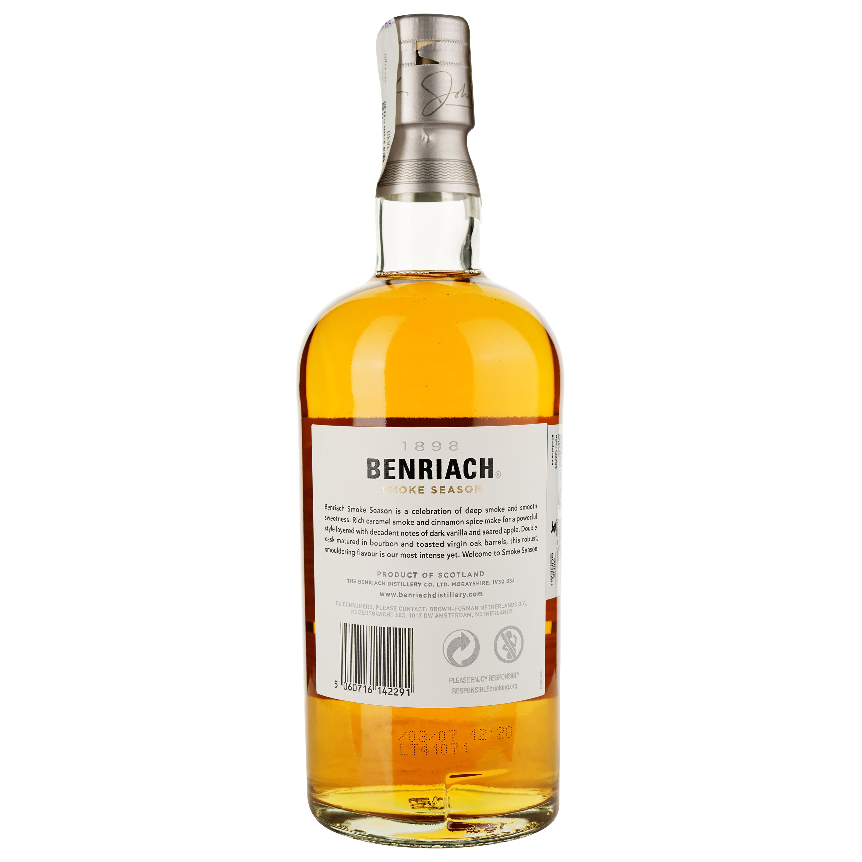 Віскі BenRiach Smoke Season Single Malt Scotch Whisky 52.8% 0.7 л - фото 3