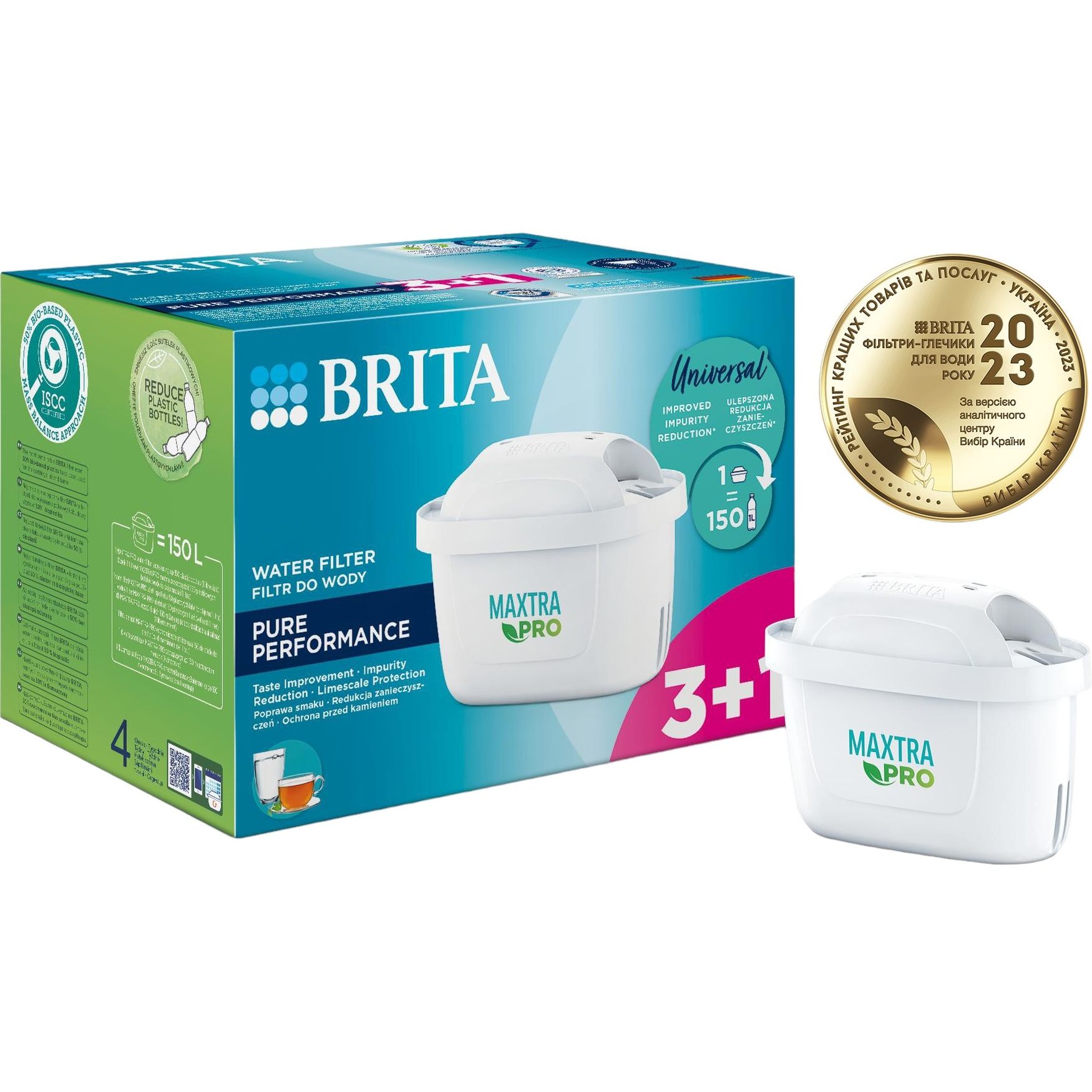 Набор картриджей Brita MXPro All-in-1, 3+1 шт. (1051759) - фото 1