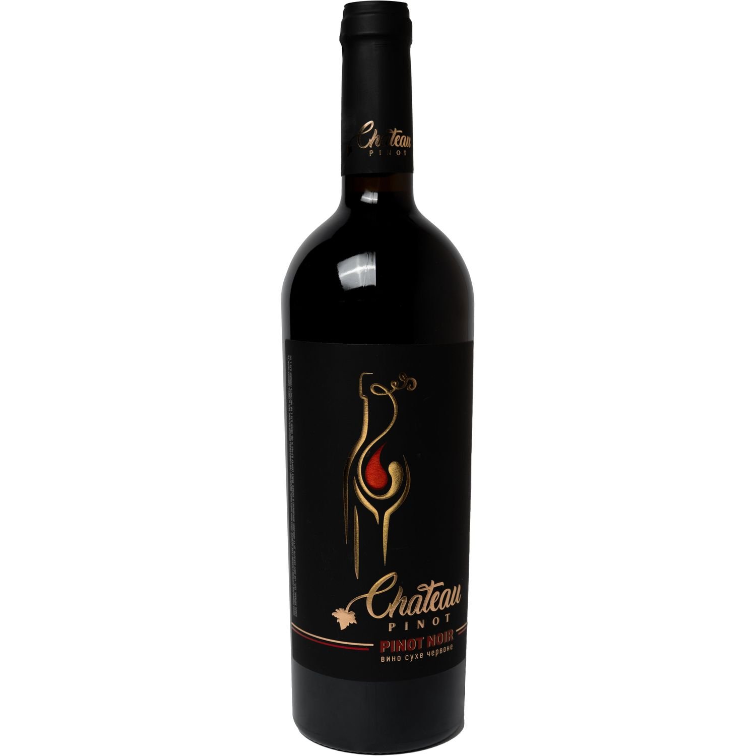 Вино Chateau Pinot Pinot Noir, червоне, сухе, 13,5%, 0,75 л - фото 1