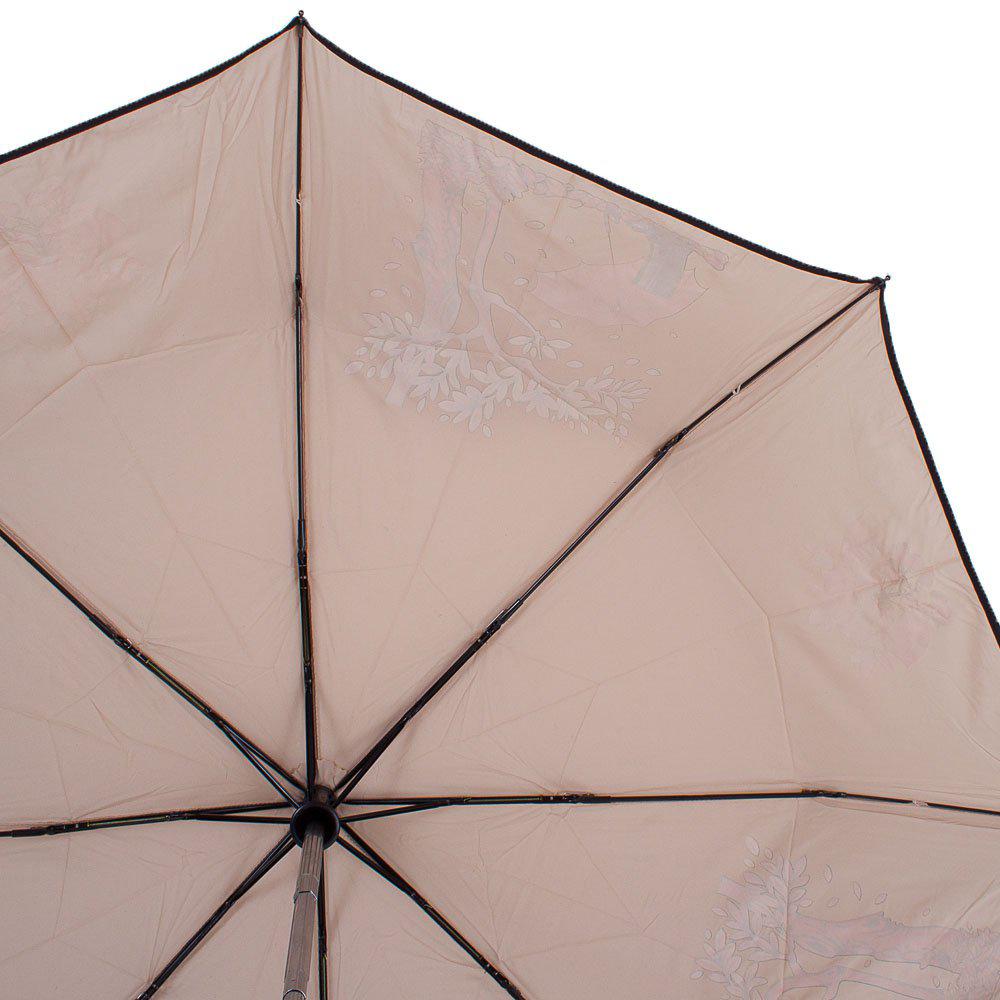 Жіноча складана парасолька повний автомат Airton 98 см бежева - фото 3