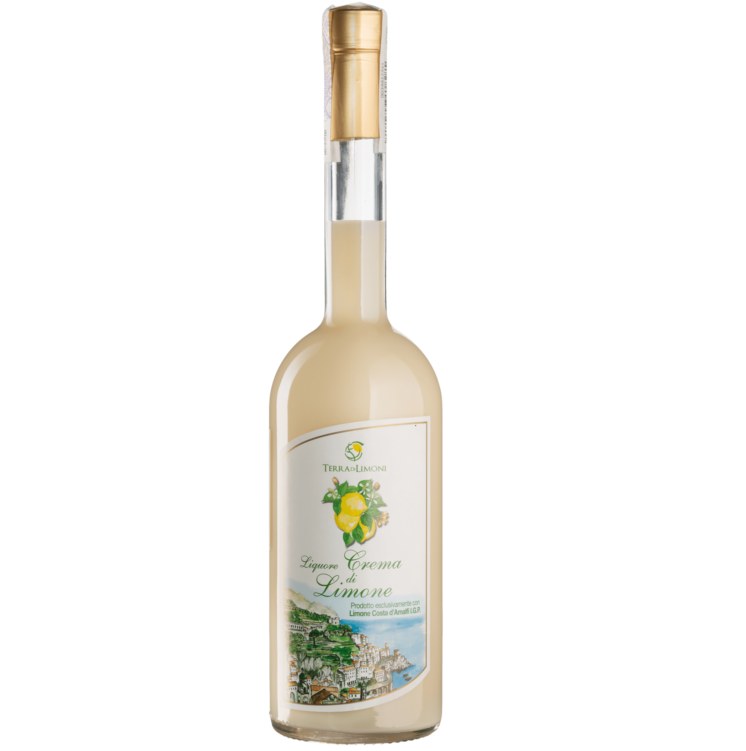 Лікер Terra di Limoni Crema di limoncello Costa d'Amalfi, 17%, 0,7 л (Q5895) - фото 1