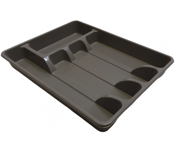 Сушка-вкладка для посуду Heidrun Kitchen Mix, 34х26х4, темно-сірий (210) - фото 1