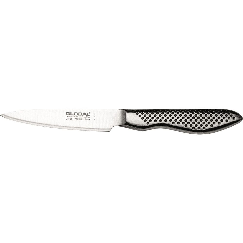 Кухонный нож овощной Global 90 мм Серо-черный 000279598 - фото 1