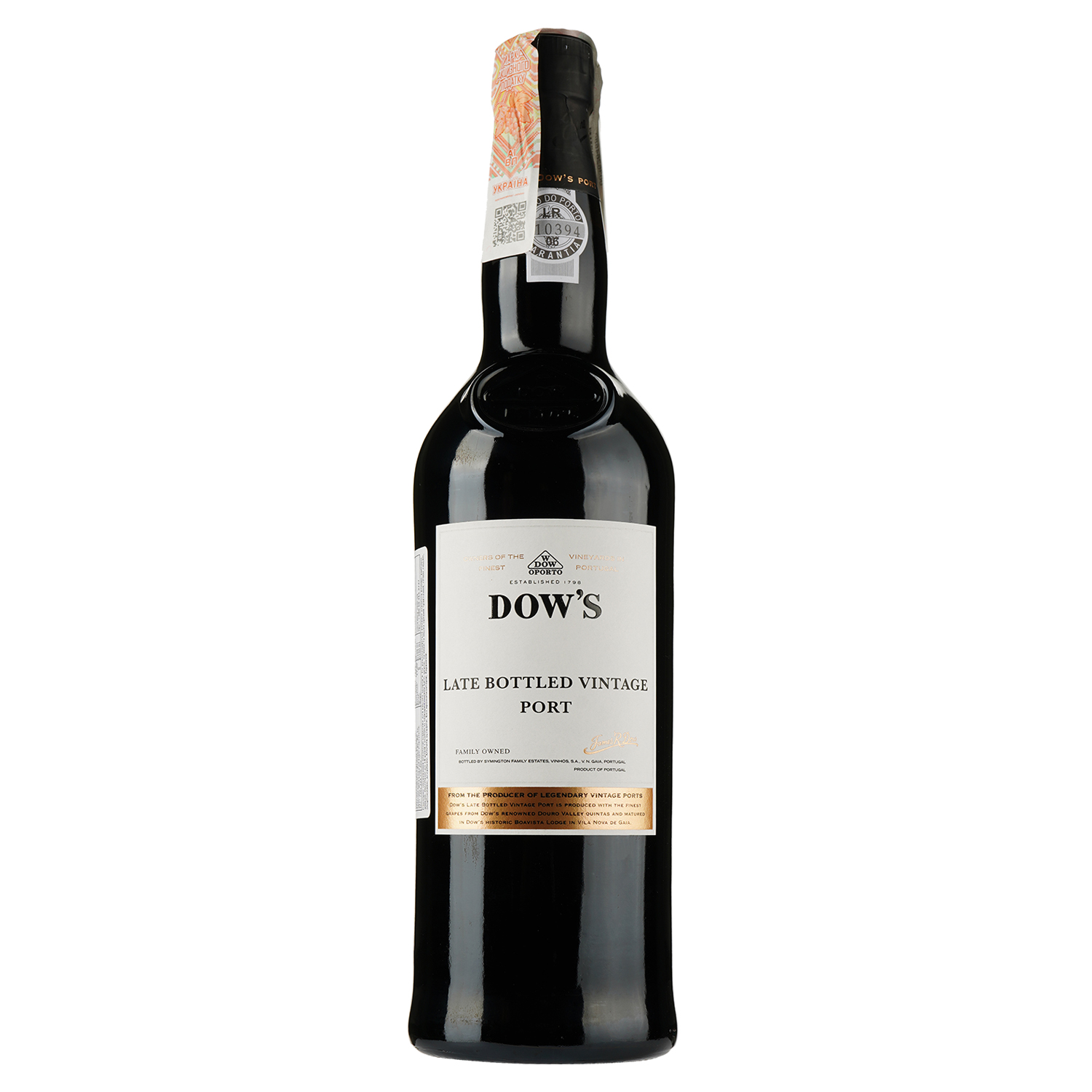 Портвейн Symington Family Estates Dow's Late Bottled Vintage, червоний, солодкий, 20%, 0,75 л (8000009452674) - фото 1