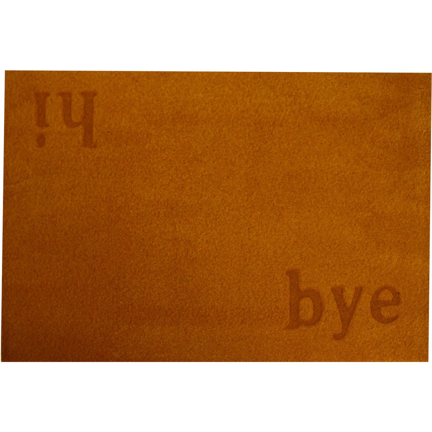 Килимок придверний Izzihome Parga Kahve Hi Bye, 40х60 см, світло-коричневий (103PRHIBY1903) - фото 1