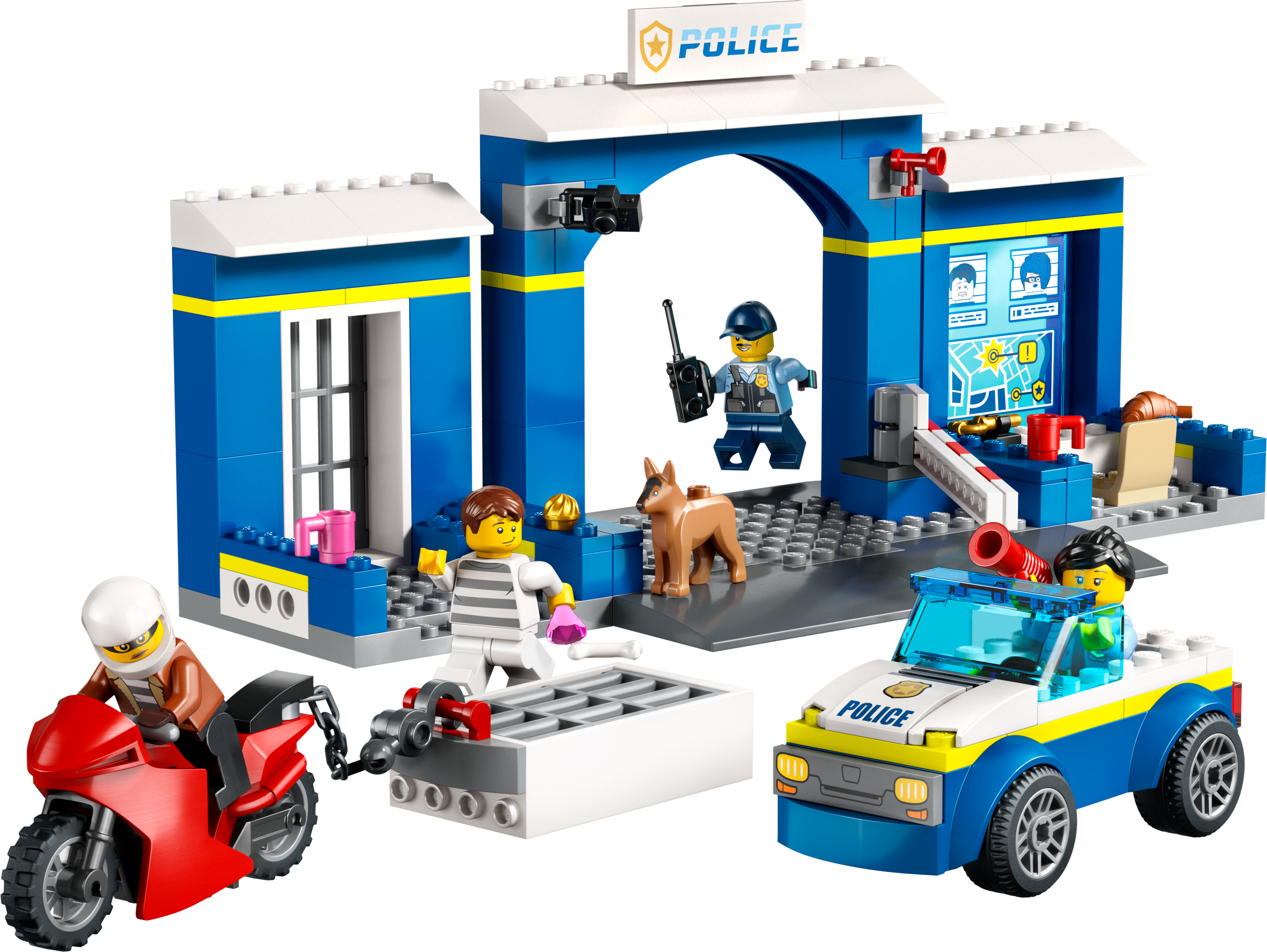 Конструктор LEGO City Переслідування на поліцейській дільниці, 172 деталі (60370) - фото 2