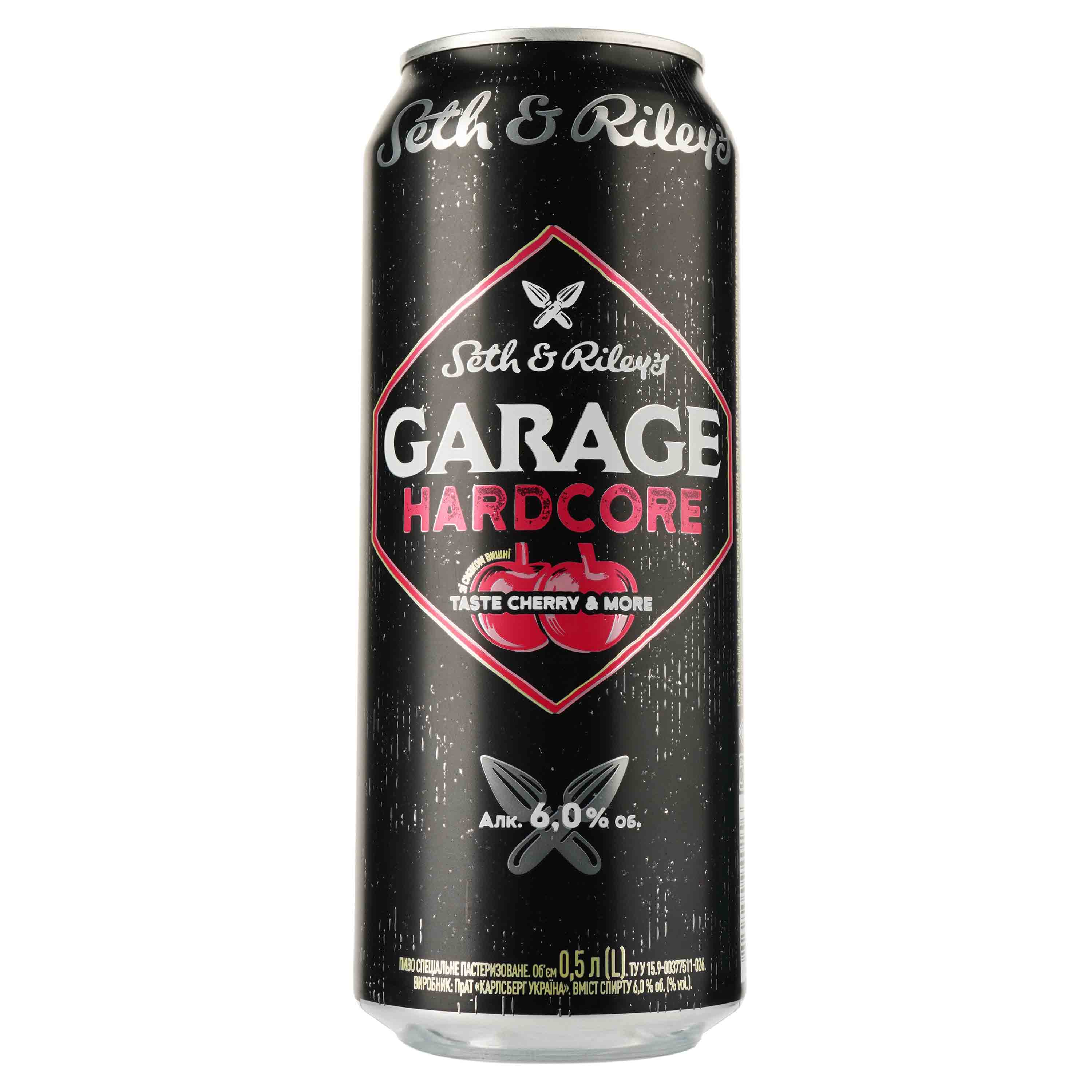 Пиво Seth&Riley's Garage Hardcore Cherry&More, червоне, 6%, з/б, 0,5 л (861934) - фото 1