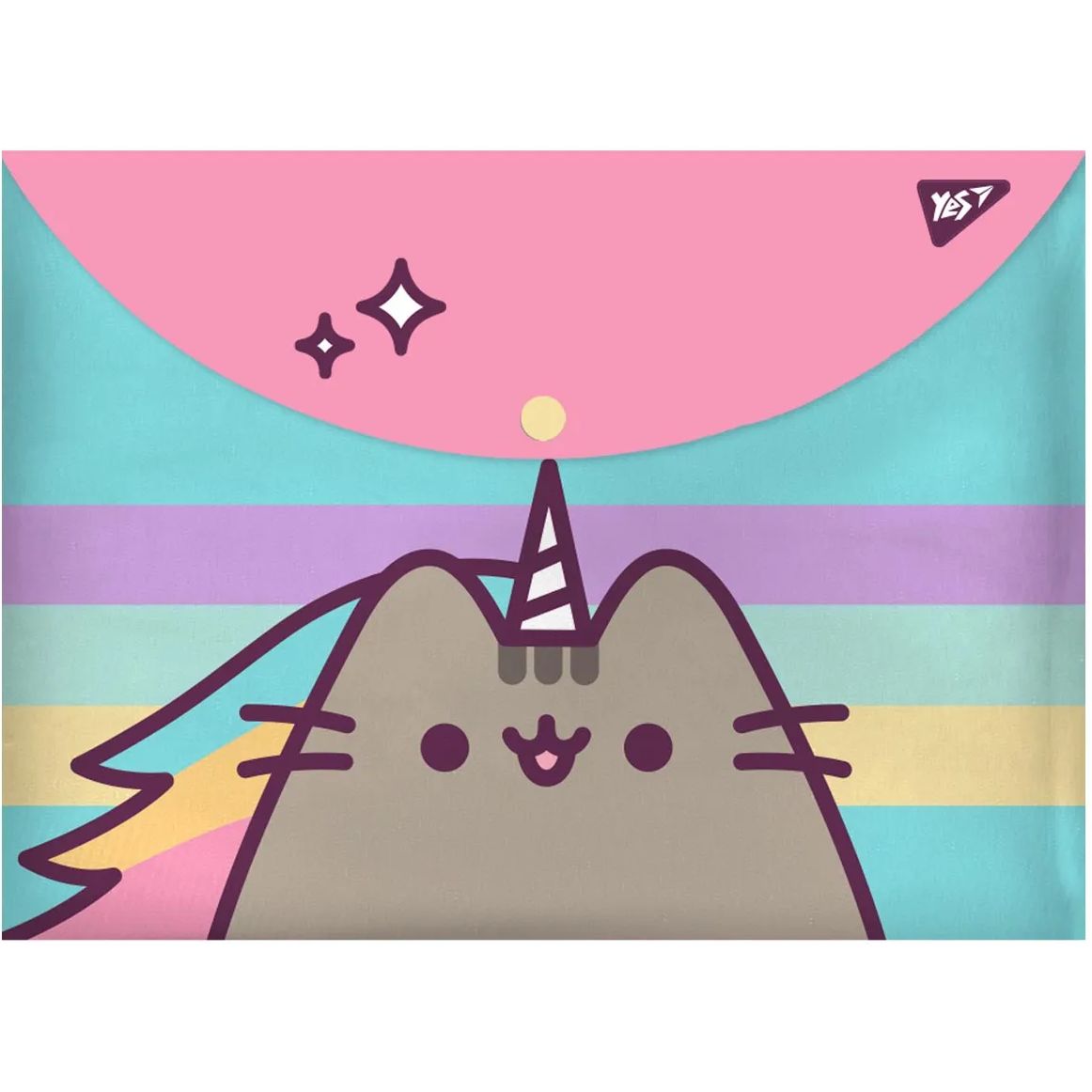 Папка-конверт YES Pusheen А4 на кнопці (491782) - фото 1