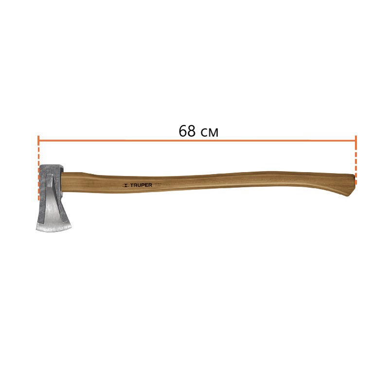 Колун ушастый Truper с деревянной ручкой 68 см (TJR-2.25M) - фото 2