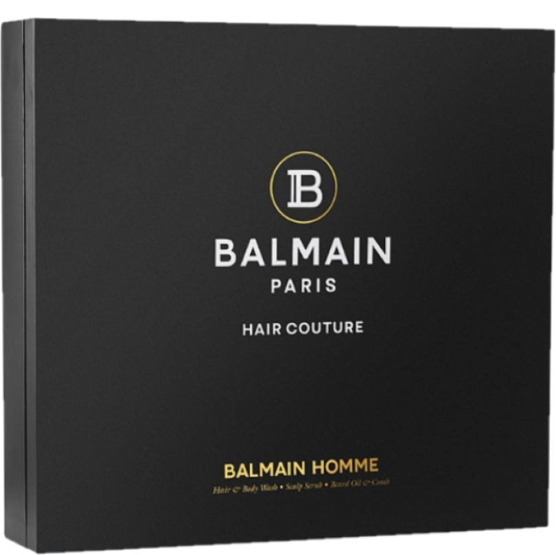 Набор для мужчин Balmain Signature Men't Giftset (Beard Oil, Hair & Body Wash, Scalp scrub) - фото 1