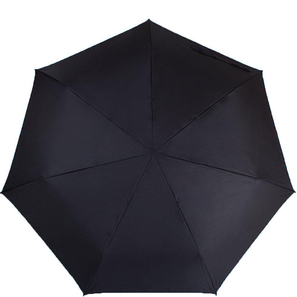 Мужской складной зонтик полный автомат Happy Rain 96 см черный - фото 2
