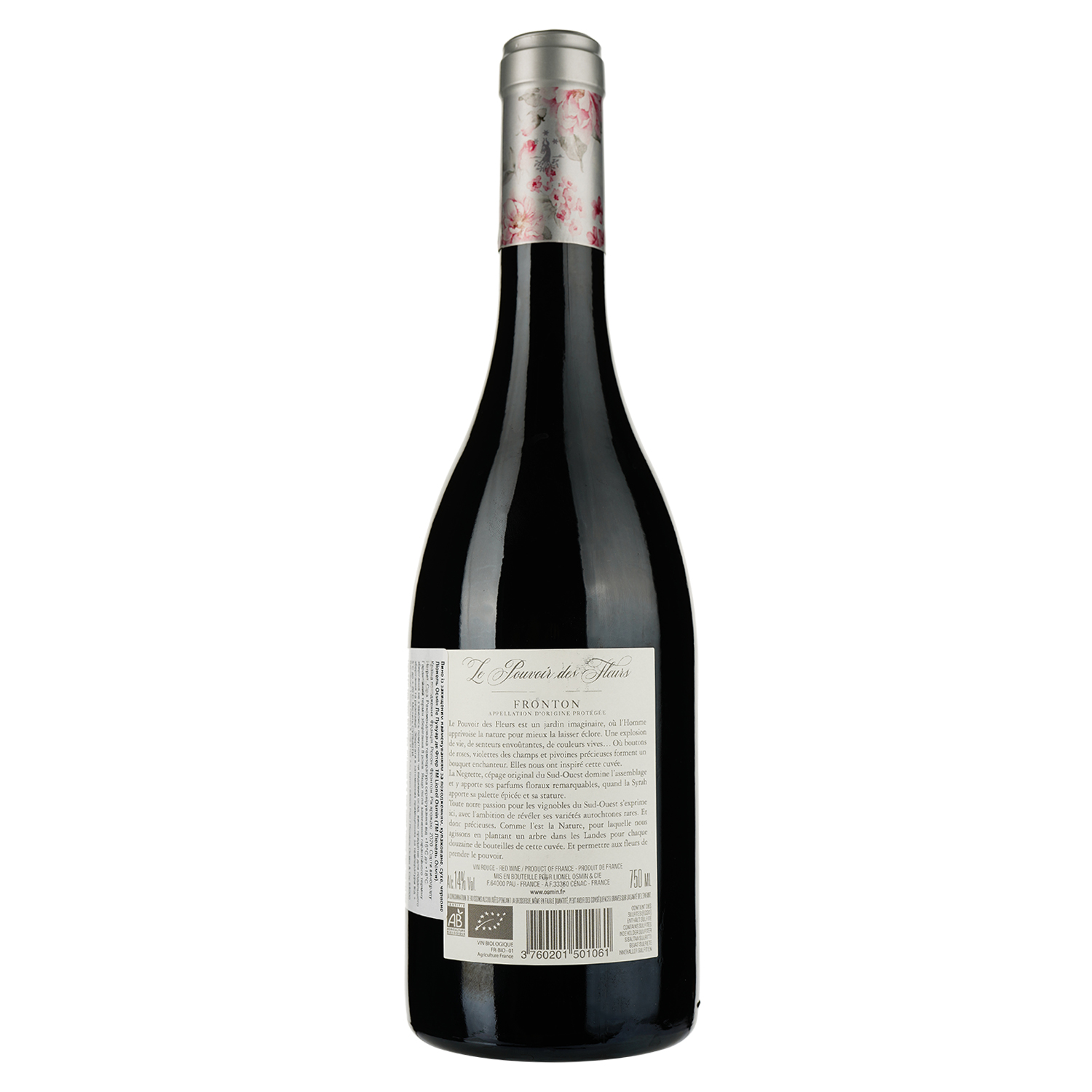 Вино Lionel Osmin & Cie Le Pouvoir Des Fleurs красное сухое 0.75 л - фото 2