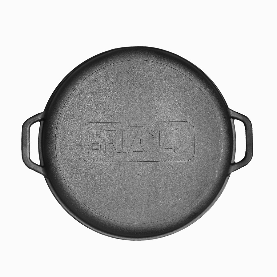 Казан чавунний азіатський Brizoll з кришкою-сковородою, 10 л (KA10-2) - фото 3