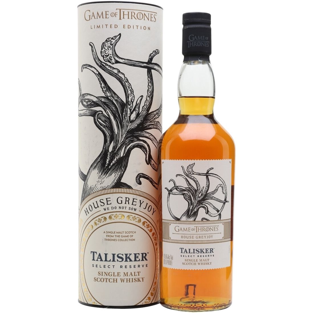 Виски Talisker Game of Thrones House Greyjoy Single Malt Scotch Whisky 45.8% 0.7 л, в подарочной упаковке - фото 1